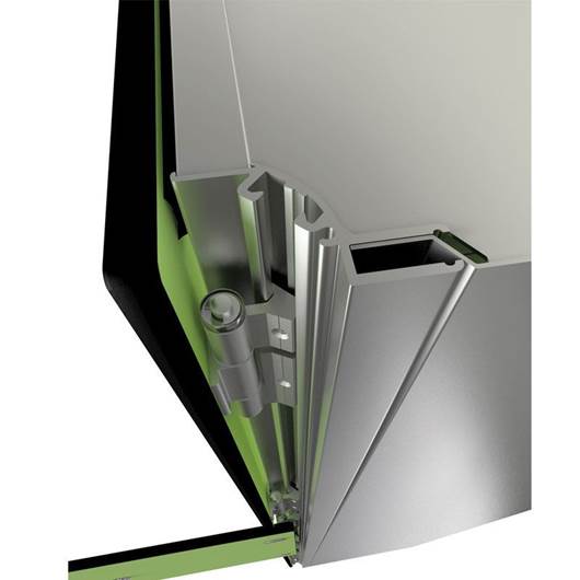 Picture of Aluminium Framed Lockers with Laminate Doors