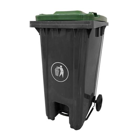 Picture of Pedal Wheeled Bins with Coloured Lids